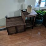 Walnut End Table and Cupboard Walnut End Table and Cupboard